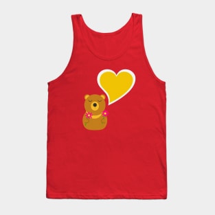 Cute Love Teddy Tank Top